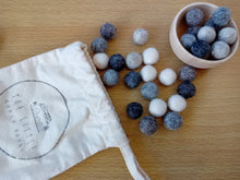 Load image into Gallery viewer, SALE - 1cm Mini Felt Balls - Winter