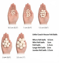Load image into Gallery viewer, 1cm Mini Felt Balls - Mixed EY