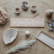Load image into Gallery viewer, shape tracing board - montessori learning resource