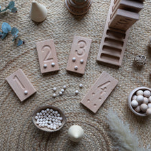 Load image into Gallery viewer, Wooden number counting blocks