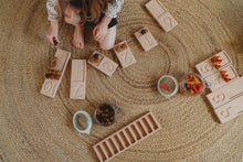 Load image into Gallery viewer, wooden number counting trays