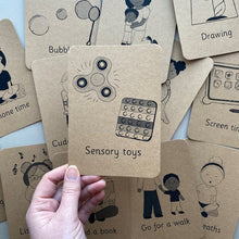 Load image into Gallery viewer, wellbeing flashcards calming choices