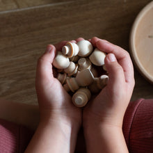 Load image into Gallery viewer, wooden snowmen loose parts