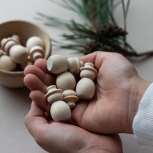 Load image into Gallery viewer, wooden snowmen loose parts