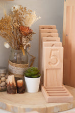Load image into Gallery viewer, Number counting trays in stand