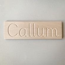 Load image into Gallery viewer, personalised wooden name tracing board