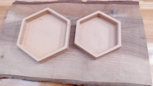 SALE - Hexagon Sorting Trays - set of 2