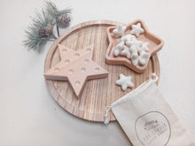 Load image into Gallery viewer, White Felt stars - loose parts play