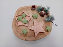 Load image into Gallery viewer, Green felt stars 5cm