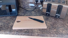 Load image into Gallery viewer, wooden chopping board with christian fish