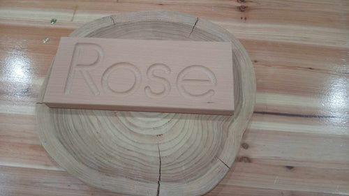 SALE - Single Sided Name board - Rose - SURPLUS STOCK