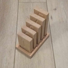 Load image into Gallery viewer, wooden counting blocks 1-5 set