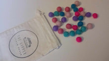 Load image into Gallery viewer, 1cm Mini Felt Balls - Fantasy (blues/pinks)