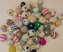 Load image into Gallery viewer, 2.5cm Jumbo Felt Balls - Dots and Swirls!