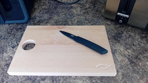 wooden christian chopping board