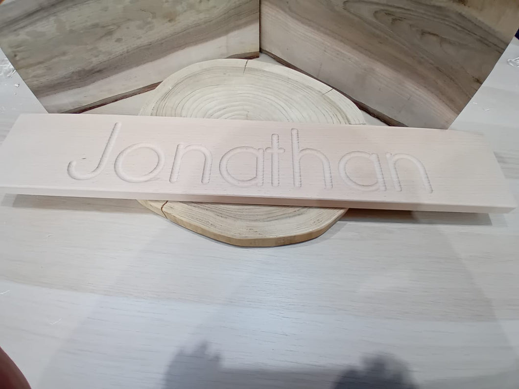 SALE - Name board double sided Jonathan - SURPLUS STOCK