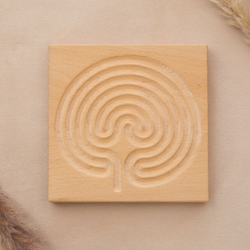 wooden finger prayer labyrinth