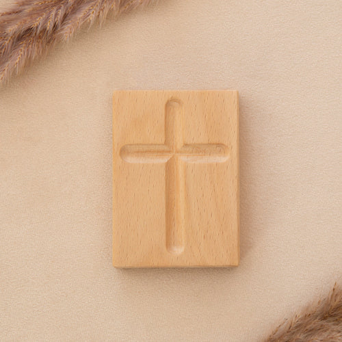 wooden handheld prayer cross
