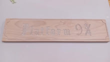 Load image into Gallery viewer, SALE - Platform 9 3/4 Wooden Wall Hanging