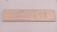 Load image into Gallery viewer, SALE - Platform 9 3/4 Wooden Wall Hanging
