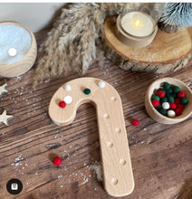 Load image into Gallery viewer, candy cane fine motor board