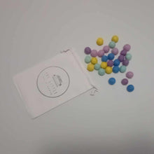 Load image into Gallery viewer, rainbow pastel mini felt balls 1cm