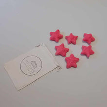 Load image into Gallery viewer, Red Felt stars - loose parts play