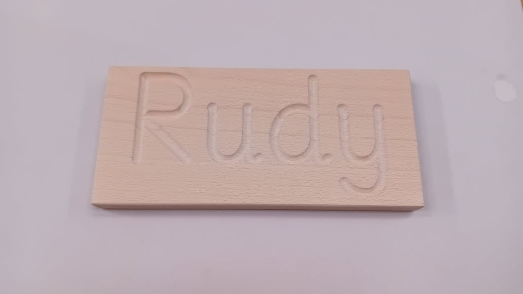 SALE - Single Sided Name board - Rudy - SURPLUS STOCK