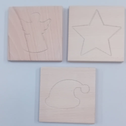 SALE - set of 3 mini Christmas Sensory Boards - SECONDS