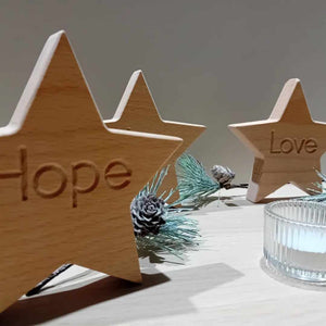 Star Decoration - Love, Joy, Hope, Peace
