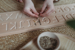 Wooden alphabet board The Little Coach House