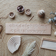 Load image into Gallery viewer, Wooden alphabet tracing board