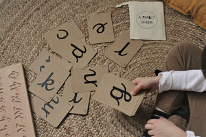 cursive alphabet flashcards and cursive alphabet board