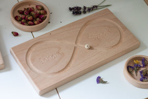 Infinity breathing board, wooden mindfulness resource