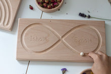 Load image into Gallery viewer, Infinity breathing board, wooden mindfulness resource
