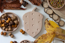 Load image into Gallery viewer, Wooden Acorn Fine Motor Board. Autumn Collection