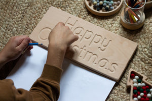 Happy Christmas tracing board
