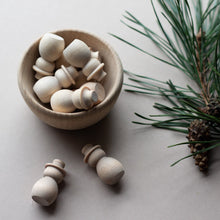 Load image into Gallery viewer, wooden snowmen loose parts