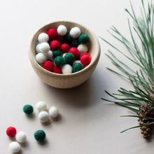 Load image into Gallery viewer, 1cm felt balls christmas colours