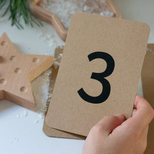 star fine motor board and number flashcards