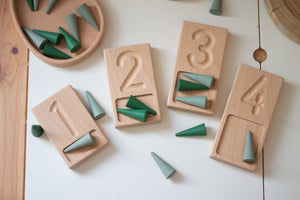 Number counting trays
