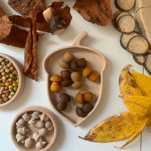 Load image into Gallery viewer, Autumn play set up, Acorn sensory play tray