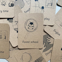 Load image into Gallery viewer, School activities flashcard set