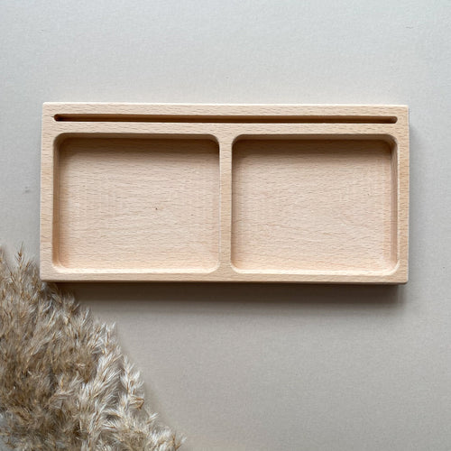 Two part sand writing tray
