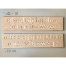 Load image into Gallery viewer, wooden alphabet board