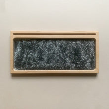 Load image into Gallery viewer, Black glitter sand for writing sand tray or wooden sorting tray