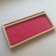 Load image into Gallery viewer, red sand in sand writing tray the little coach house